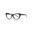VeyRey Damen-Brille mit Blaulichtfilter, Cat-Eye-Design, Pernill, schwarz