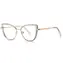 VeyRey Damen-Brille mit Blaulichtfilter und klaren Gläsern