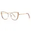 VeyRey Damen-Brille mit Blaulichtfilter, klare Gläser