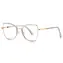 VeyRey Damen-Brille mit Blaulichtfilter, Zep Klargläser