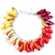 Indian Summer B Armband / Gelb-Rot / Glas / Kleine Geschenkbox