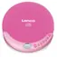 LENCO CD-011 rosa / tragbarer CD-Player / 3,5-mm-Klinke / CD&CD-R&CD-RW