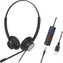 Tellur Wired Headset Voice 420 schwarz / Headset / Binaural / USB / Klinke 3,5 mm / 2,2 m
