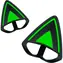 Razer Kitty Ears schwarz-grün / Katzenohren für Kopfhörer