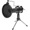 AUDIS Streaming-Mikrofon schwarz / Tischmikrofon / 50-16000Hz / Pop-Filter / USB-A / 1,5m 