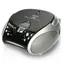 LENCO SCD-24 schwarz-silber / Tragbarer CD-Player / UKW / 3,5 mm