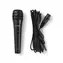 Nedis Kabelmikrofon Schwarz / Niere / Dynamisch / 5,00 m / 80 Hz - 12 kHz / 600 Ohm / -75 dB / Ein-/Ausschalter 