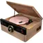 AKAI ATT-300CC braun / Plattenspieler / 45 RPM / FM / Cinch / CD / AUX / Bluetooth 