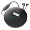 Majority Oakcastle CD100 schwarz / tragbarer CD-Player / 3,5 mm Klinke / Bluetooth 5.0 / AUX
