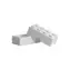 LEGO® Lunch 40231735 Snackbox 7,5 x 20 x 10 cm weiß