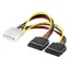 Gembird Stromkabel SATA / 15cm / 1x 5,25 auf 2xSATA
