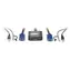 LevelOne 2- Port USB-Kabel-KVM-Switch - inklusive Kabel