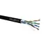 Solarix Installationskabel CAT5E FTP 305m schwarz / Außeninstallation / PE-Mantel / geschirmt / Box