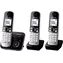 Panasonic KX-TG6823GB + 2 Mobilteile / Schnurloses Analogtelefon / DECT / 1,8" Display / Telefonbuch 100 Einträge 