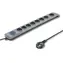 Qoltec 50167 Überspannungsschutz Quick Switch (8 Steckdosen) / Schalter / 1,8m