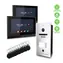 Evolveo DoorPhone ID-2 / 2-Draht-Video-Türsprechanlage für zwei Wohnungen mit RFID-/Fingerabdruck- und ONVIF-Kameraunterstützung