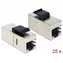 DeLock Keystone-Modul RJ45-Buchse > RJ45-Buchse / Cat.6 Kompakt / 25 Stück