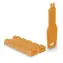 Lindy 47897 RJ-45 Portblocker mit Schlüssel orange / 10 Stück.