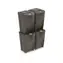 Prosperplast SORTIBOX 4 x 35 l grau / Abfallbehälter 