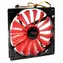 Airen FAN haiBridWings 140E Lüfter / 140 x 140 x 25 mm / extrem leistungsstark / 23,8 dBA / rot