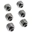 RAIJINTEK Pelias Silber - D141806 6 Stück Silber / 14 mm Außendurchmesser > 10 mm Innendurchmesser HardTube / G1/4" 