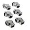 RAIJINTEK Pelias Silber - D160906 6 Stück Silber / für 16mm HardTube / G1/4" / 90° Winkel