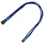 Nanoxia NX3PV3EB Verlängerungskabel 3-polig Molex 30cm blau / 9-2-017 / Single Sleeve