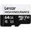 Lexar High-Endurance microSDHC/SDXC 64 GB / UHS-I V30 / U3 / Klasse 10 / Lesegeschwindigkeit 100 MB/Schreibgeschwindigkeit 35 MB