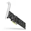 Axagon PCES-SA4M2, PCIe-Controller - 2x interne SATA 6G- Port + 2x SATA M.2-Steckplätze, ASM1164, SP & LP / Abverkauf