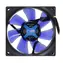 Noiseblocker BlackSilent Fan X1 blau / 80 mm / 10 dB bei 1300 U/min / 15,3 CFM / 3-polig