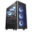 Thermaltake V200 TG RGB schwarz / ATX / 1x USB-A 3.0 / 2x USB-A 2.0 / 4X 120mm RGB / ohne Stromquelle / transparente Seite