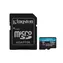 Kingston Canvas Go PLUS microSDXC 128GB mit Adapter / UHS-I V30 / U3 / Class 10 / Lesen: bis zu 200MBs / Schreiben: bis zu 160 MBs