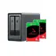 Ugreen NASync DXP2800 Seagate IronWolf HDD Bundle / 8 TB / NAS / USB-A / USB-C / HDMI / RJ45