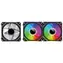 Redragon GC-F012 schwarz 3er-Pack / 120 mm / 2000 U/min / 68,8 CFM / 4-Pin PWM