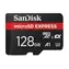 Ausgepackt - SanDisk microSDXC Express 128 GB / Speicherkarte / UHS-I U3 V30 / Lesen: 480 MB/s / Schreiben: 100 MB/s / ausgepackt