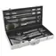 Cattara Grillbesteck GREY LINE, 11-teiliges Set im Aluminiumkoffer / Sonderangebot