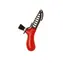 Morakniv Karl-Johan rot / Pilzmesser / Edelstahl / Klinge 6,2 cm / Bürste / Kunststoffetui