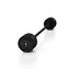 MARBO MW-SG-35 Gerade, beidhändige Kurzhantel, 35 kg, schwarz