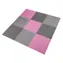One Fitness MP10 Schutzmatte aus Puzzleteilen, rosa-grau