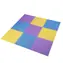 One Fitness MP10 Schutzmatte aus Puzzleteilen, gelb-blau-lila