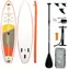 FunWater aufblasbares Paddleboard SUPFW69B 335 cm orange-weiß / Zubehör 