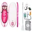 FunWater aufblasbares Paddleboard Tuxedo Sailor Kinder-SUP 240 cm pink / Zubehör / Max. Belastung 77 kg 