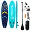 FunWater aufblasbares Paddleboard SUPFW71A 335 cm dunkelblau / Zubehör 