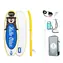 FunWater aufblasbares Paddleboard Tuxedo Sailor Kinder-SUP 240 cm blau / Zubehör / Max. Belastung 77 kg 
