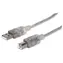 Manhattan Hi-Speed USB 2.0 Kabel AB M/M / 3M / Silber