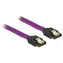 DeLock SATA-Kabel 6 Gbit/s 30 cm gerade/gerade / Metallklemmen / lila