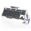 E-BLUE Auroza Set / Tastatur+Maus / Gaming-Kabelset / USB / US / Weiß