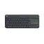 Logitech Wireless K400 PLUS CZ schwarz / Kabellose Tastatur / Touchpad / USB / CZ -Layout