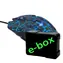 E-BLUE Auroza Gaming e-box blau / optische Gaming-Maus / 6 Tasten / 1 Rad / kabelgebunden (USB) / 4000DPI