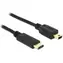 DeLock Kabel USB Type-C™ 2.0 Stecker > USB 2.0 Typ Mini-B Stecker 0,5 m schwarz